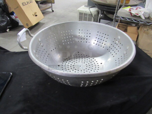 One 16 Inch Aluminum Colander. - Image 1 of 1