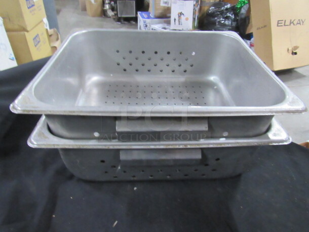 1/2 Size 4 Inch Deep Perforated Hotel Pan. 2XBID