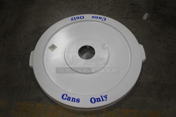NEW IN BOX! 2 Boxes (6 Count Each) Continental 32 Gallon Trash Can Lids With Hole. 12X Your Bid!  - Image 1 of 2
