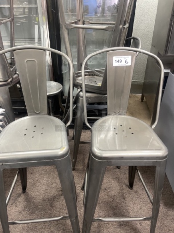 Metal High Chairs for Restaurant Booth