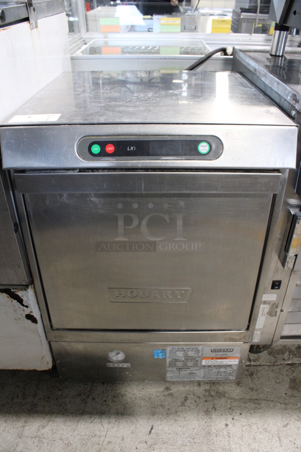 Hobart Model LXIH Stainless Steel Commercial Undercounter Dishwasher. 120/208-240 Volts, 1 Phase. 24x26x34