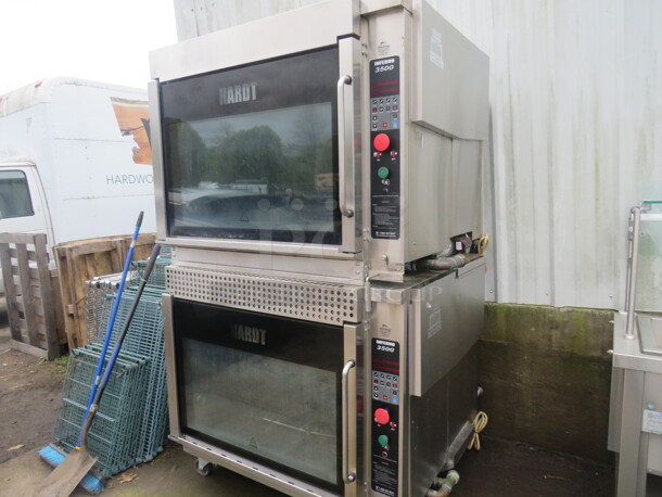 One Hardt Inferno 3500 Natural Gas Double Stack Rotisserie On Casters. No Racks. 52X53X85 - Image 2 of 4