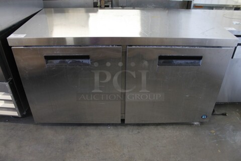 Hoshizaki UR60A Stainless Steel Commercial 2 Door Undercounter Cooler. 115 Volts, 1 Phase. Tested and Working!