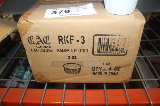 NEW IN BOX! 48 CAC Fluted 3oz Ramekins. 48X Your Bid!  - Image 2 of 2