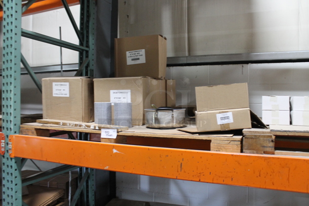 ALL ONE MONEY! PALLET LOT of Various Items Including Metal Pot and Rolls. BUYER MUST REMOVE. - Image 2 of 5