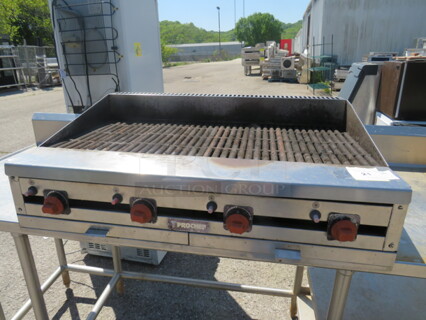 One 36 Inch Natural Gas Pro Chef Griddle.