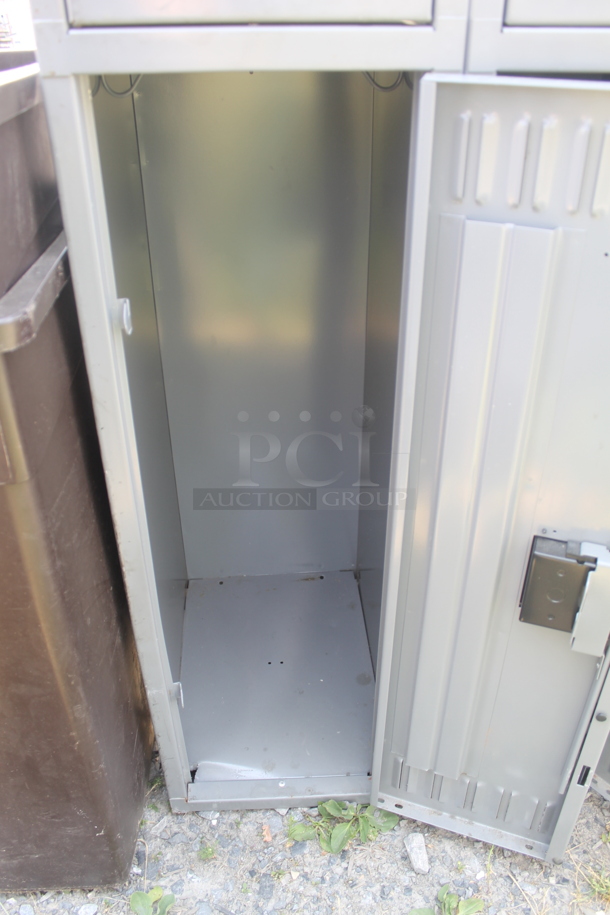 2 Tier Gray 6 Door Locker - Image 8 of 10
