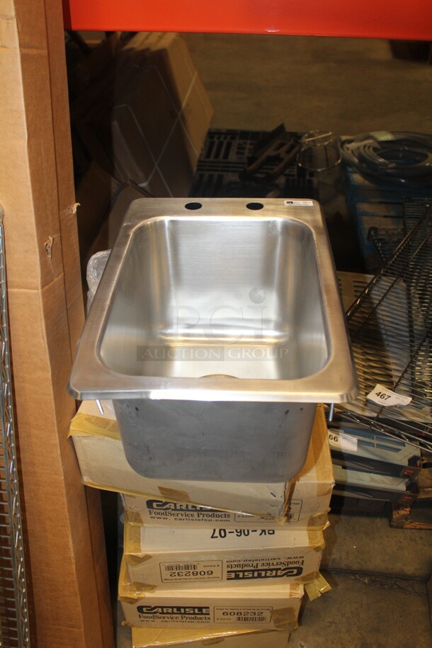 NEW! 6 John Boos Model PB-DISINK10140 Commercial Stainless Steel Sinks. 13x18.5x9.5.  6X Your Bid! 