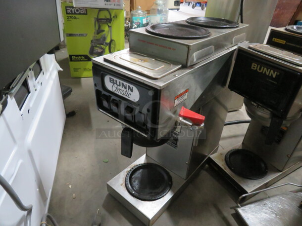 One Bunn Coffee Brewer With Filter Basket. 8X18X21