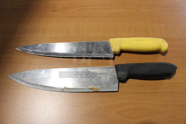 2 Sharpened Stainless Steel Chef Knives. 14
