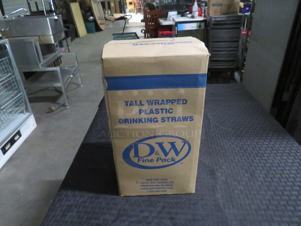 One Box Of Wrapped Straws. - Image 1 of 1