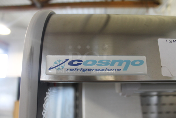 2021 Cosmo Stainless Steel Commercial Floor Style Open Grab N Go Merchandiser w/ Metal Shelves. 230 Volts. - Image 3 of 10