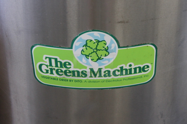 Electrolux Dito The Greens Machine Stainless Steel Commercial Salad Spinner Lettuce Spinner on Commercial Casters. Tested and Working! - Image 2 of 5
