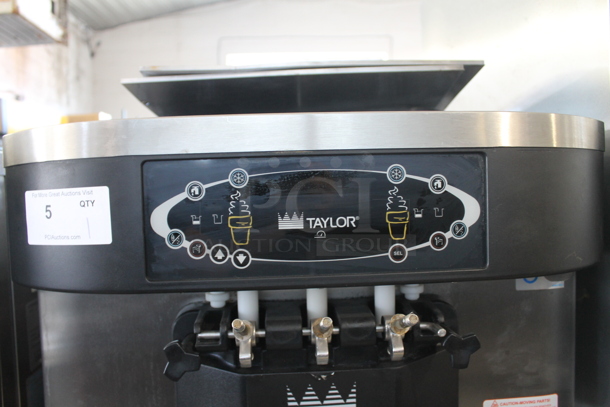 2013 Taylor C723-33 Stainless Steel Commercial Water Cooled Floor Style 2 Flavor w/ Twist Soft Serve Ice Cream Machine on Commercial Casters. 208-230 Volts, 3 Phase. - Image 3 of 11