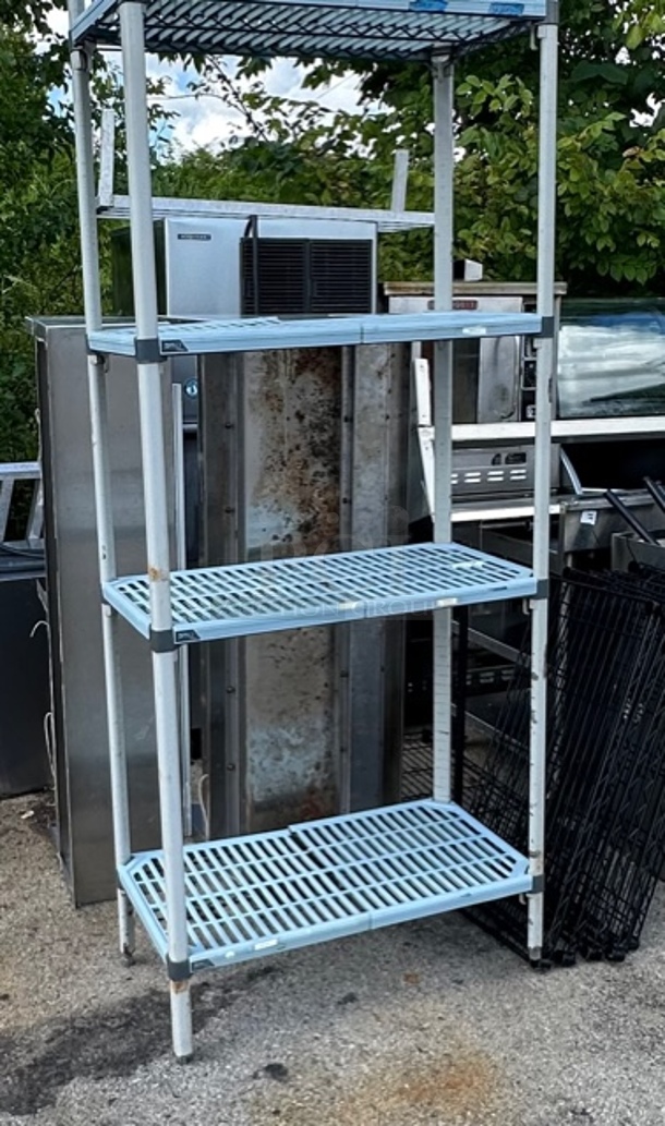 One Metro MAX Q Shelving System With 5 Shelves. 54X24X73. Assembly Required Stock Picture. - Image 1 of 3