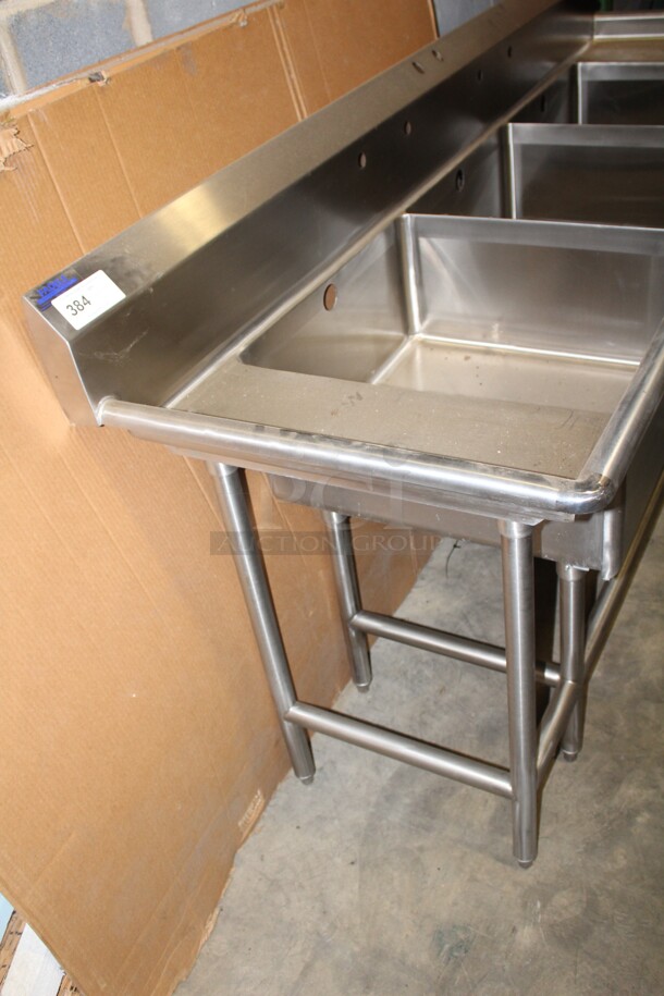 NEW! Commercial Stainless Steel 3 Compartment Sink. 97x30x44 - Image 3 of 3
