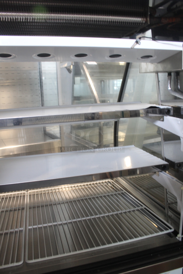 BRAND NEW SCRATCH AND DENT! CustomCool CGD5R Stainless Steel Commercial Floor Style Deli Display Case Merchandiser. 115 Volts, 1 Phase. Does Not Come w/ Remote Compressor. - Image 8 of 11