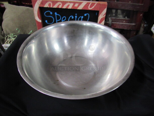 One 18 Inch Stainless Steel Mixing Bowl. 