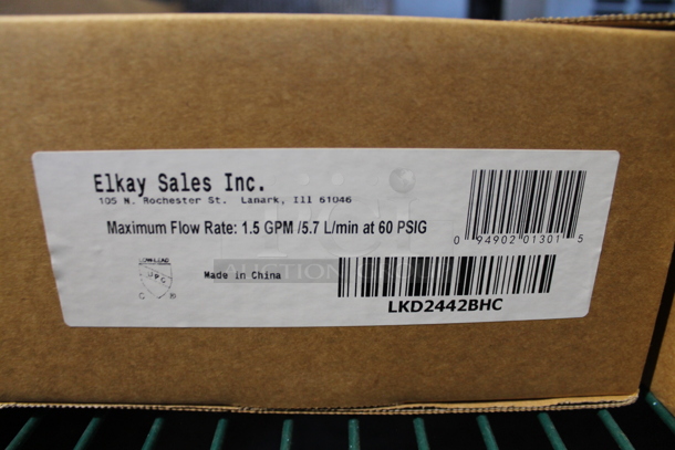 ALL ONE MONEY! Tier Lot of 4 BRAND NEW! Elkay LKD2442BHC Faucets. Stock Picture Used As Gallery Picture - Image 5 of 5