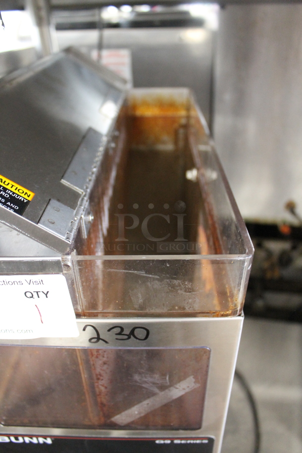 Bunn  G9-2 HD Stainless Steel Commercial Countertop Coffee Bean Grinder. 120 Volts, 1 Phase. Tested and Working! - Image 5 of 7