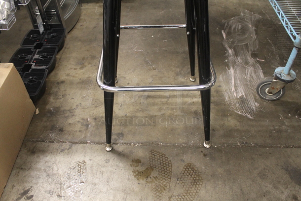 Black Bar Height Chair w/ Foot Rest Bar - Image 4 of 4