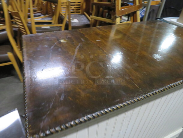 One Hostess Stand/Front Counter With 3 Shelves. 44X27X36 - Image 3 of 4