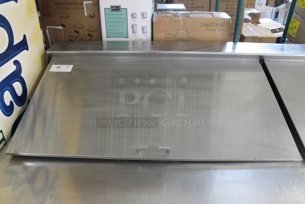 Everest EPBR3 Stainless Steel Commercial Sandwich Salad Prep Table Bain Marie Mega Top on Commercial Casters. 115 Volts, 1 Phase. Tested and Powers On But Does Not Get Cold - Image 4 of 12