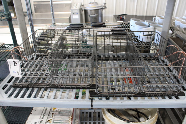 2 Metal Double Baskets. 16x16x6.5. 2 Times Your Bid!