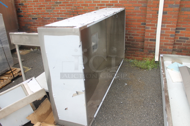 BRAND NEW SCRATCH AND DENT! 8' Stainless Steel Commercial Steam Hood. - Image 2 of 4