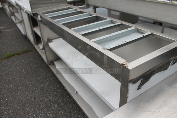 BRAND NEW SCRATCH AND DENT! Stainless Steel Commercial Table Frame w/ 2 Under Shelves. - Image 3 of 3