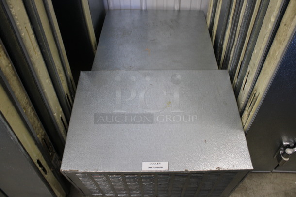 6'x6'x8' Norlake SELF CONTAINED Walk In Cooler Box w/ Norlake Model CPB050DC-A 115 Volts, 1 Phase Condenser and Compressor. Does Not Have Floor. Picture of the Unit Before Removal Is Used As The Gallery Picture - Image 6 of 9