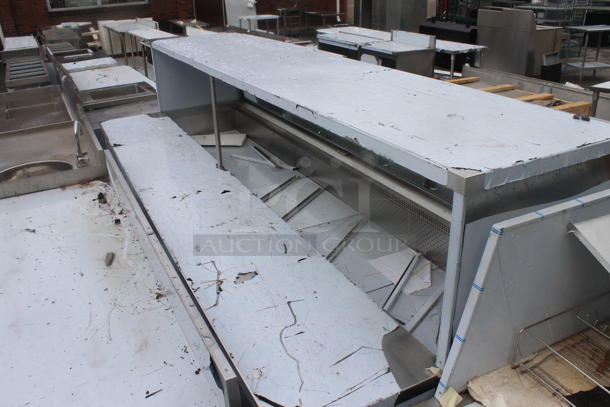 BRAND NEW SCRATCH AND DENT! CustomCool SALBAR-120 Stainless Steel Commercial Refrigerated Prep Table. Does Not Come w/ Remote Compressor.  - Image 4 of 7