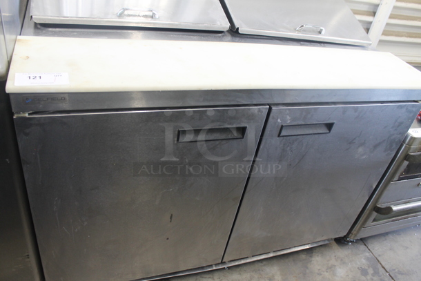 2019 Delfield 4448N-12 Stainless Steel Commercial Sandwich Salad Prep Table Bain Marie. 115 Volts, 1 Phase. Tested and Working! - Image 3 of 9