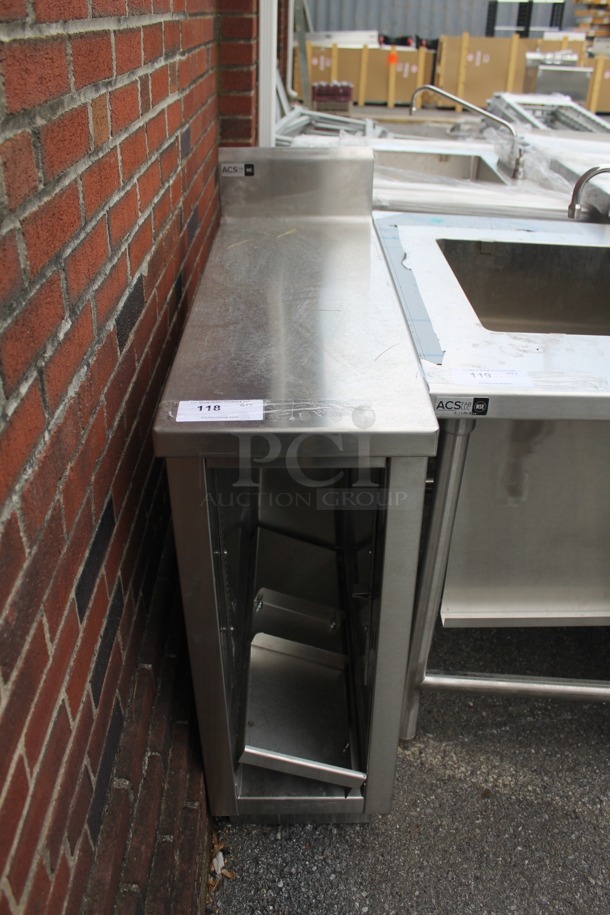 BRAND NEW! Stainless Steel Table w/ Back Splash and Under Shelf.
