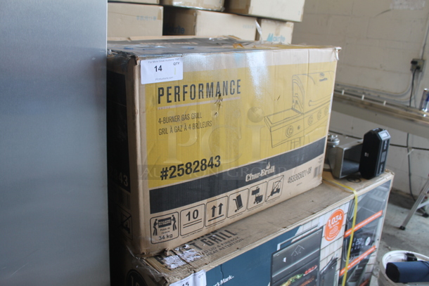 BRAND NEW SCRATCH AND DENT! Char-Broil 2582843 Metal 4 Burner Propane Gas Powered Grill. Stock Picture Used as Gallery. - Image 4 of 8