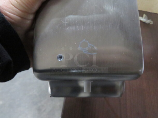 One NEW Stainless Steel 27oz Bradley Automatic Hands Free Liquid/Foam Dispenser. #6A01-110000. $202.99. - Image 3 of 3