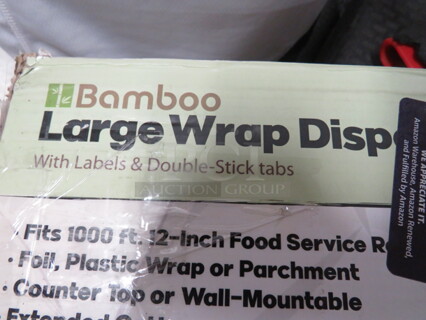 One NEW Bamboo Large Wrap Dispenser.