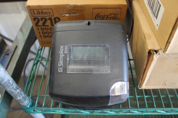 Simplex 100 Countertop Time Clock. - Image 1 of 3
