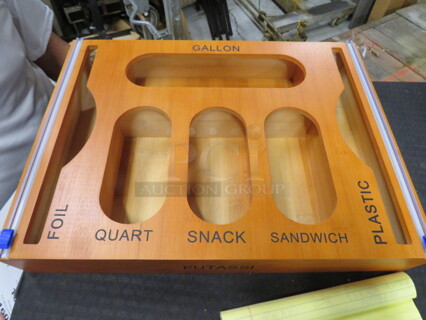One NEW Bamboo Bag Organizer.