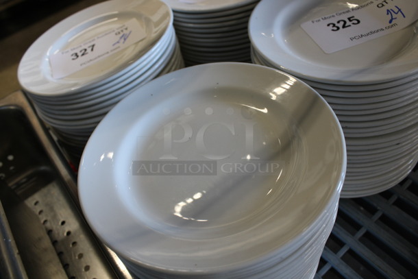 24 White Ceramic Plates. 6.5x6.5x1. 24 Times Your Bid! - Image 2 of 3