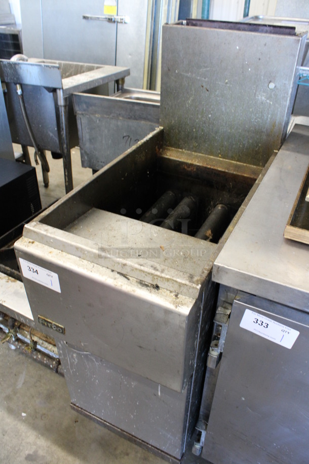 Pitco Frialator Model 15C Stainless Steel Commercial Floor Style Natural Gas Powered Deep Fat Fryer. 122,000 BTU. 15x32x47 - Image 2 of 6