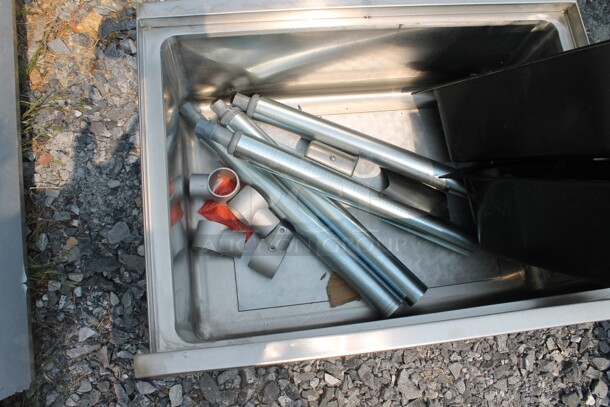 BRAND NEW SCRATCH AND DENT! Regency 600IB1824CP Commercial Stainless Steel Underbar Ice Bin With 7 Circuit Post-Mix Cold Plate, Bottle Holders And Legs. - Image 8 of 8
