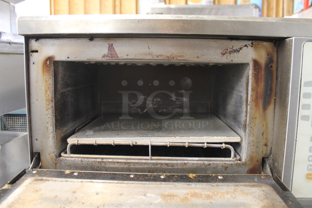 2 2013/2014 Turbochef NGC Stainless Steel Commercial Electric Powered Rapid Cook Ovens on Stainless Steel Equipment Stand w/ Commercial Casters. 208/240 Volts, 1 Phase. 2 Times Your Bid!  - Image 5 of 10