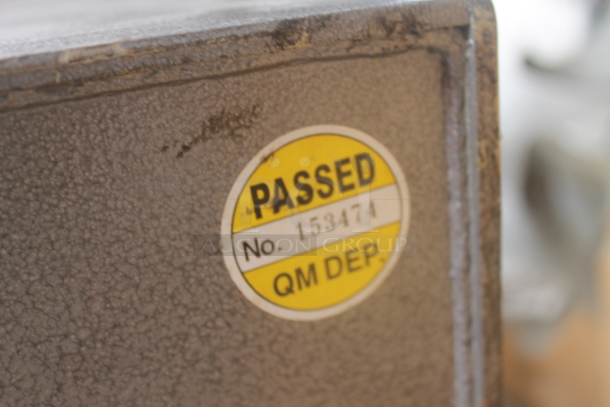 Empire Gray Metal Single Compartment Drop Safe. Does Not Come w/ Combination - Image 4 of 5