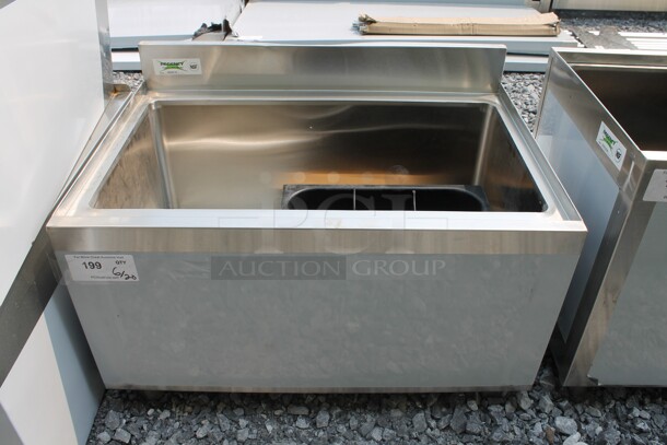 BRAND NEW SCRATCH AND DENT! Regency 600IB2130 Commercial Stainless Steel Underbar Ice Bin.  - Image 1 of 7