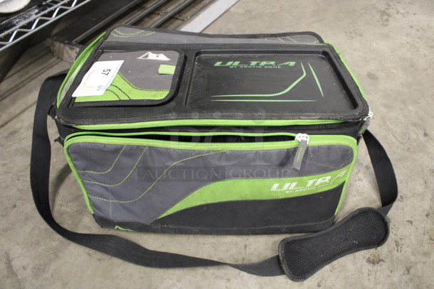 Ultra by Arctic Zone Black and Green Lunchbox. 18x13x10
