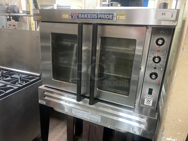 Working! Bakers Pride Commercial Convection Gas Oven  with Stand Tested and Working!