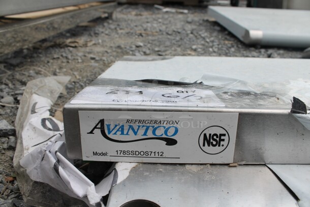 BRAND NEW SCRATCH AND DENT! Avantco 178SSDOS7112 Commercial Stainless Steel Disassembled Double Deck Overshelf  - Image 4 of 6