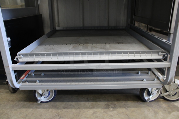 Gray Metal Transport Rack on Commercial Casters. 28.5x32x68 - Image 4 of 4