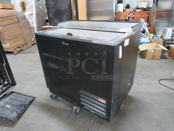 One Turbo Air Bottle Box On Casters. Model# TBC-36SB-GFN. 110-120 Volt. Working Not Cold. 36.5X27.5X38 - Image 2 of 2